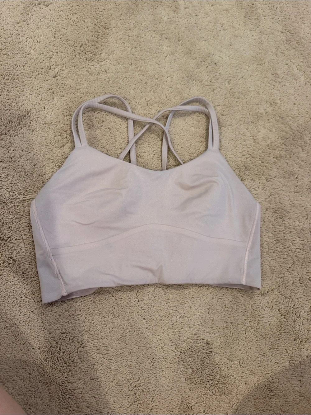 lululemon athletica Like a Cloud Longline Strawberry Milkshake Bra